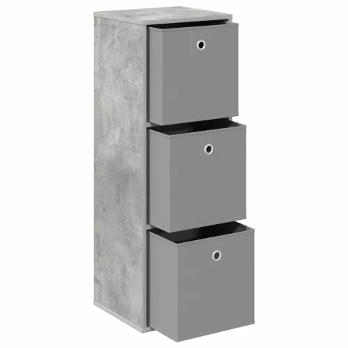  Széf fiókkal Beton Szürke 35 x 32 x 99,5 cm