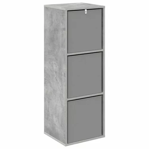  Széf fiókkal Beton Szürke 35 x 32 x 99,5 cm