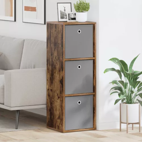  Széf fiókkal Füstölt tölgy 35 x 32 x 99,5 cm