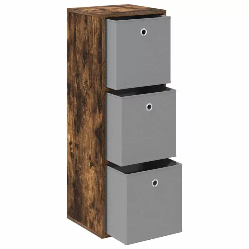  Széf fiókkal Füstölt tölgy 35 x 32 x 99,5 cm