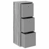  Széf fiókkal Szürke Sonoma 35 x 32 x 99,5 cm