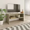  sonoma tölgy színű szerelt fa TV-szekrény 80 x 40 x 40 cm