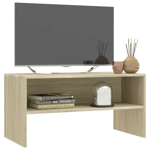  sonoma tölgy színű szerelt fa TV-szekrény 80 x 40 x 40 cm