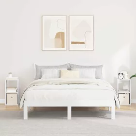    Éjjeli asztal fiókkal 2 pcs Fehér 25,5 x 22 x 49,5 cm Faanyag