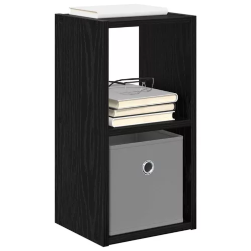  Éjjeli asztal 2 pcs Fekete tölgy 25,5 x 22 x 49,5 cm Faanyag