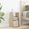  Éjjeli asztal fiókkal Sonoma tölgy 25,5 x 22 x 49,5 cm Faanyag