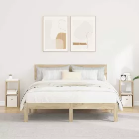    Éjjeli asztal 2 pcs Sonoma tölgy 25,5 x 22 x 49,5 cm Faanyag