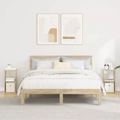  Éjjeli asztal 2 pcs Sonoma tölgy 25,5 x 22 x 49,5 cm Faanyag