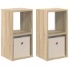  Éjjeli asztal 2 pcs Sonoma tölgy 25,5 x 22 x 49,5 cm Faanyag