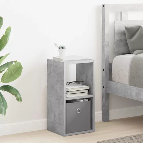  Éjjeli asztal 2 pcs Beton Szürke 25,5 x 22 x 49,5 cm Faanyag