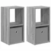  Éjjeli asztal 2 pcs Szürke Sonoma 25,5 x 22 x 49,5 cm Faanyag