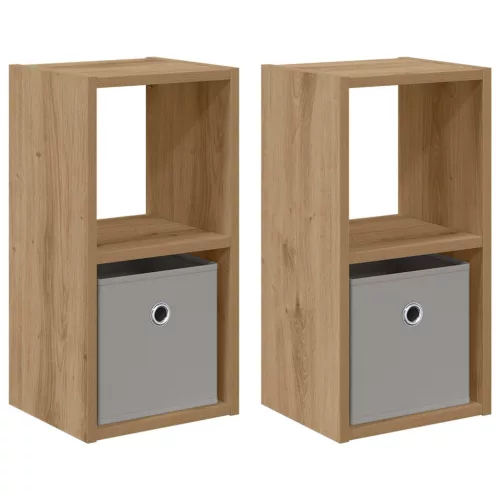  Éjjeli asztal 2 pcs Artisan tölgy 25,5 x 22 x 49,5 cm Faanyag