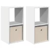  Éjjeli asztal fiókkal 2 pcs Fehér 30,5 x 27 x 59,5 cm Faanyag