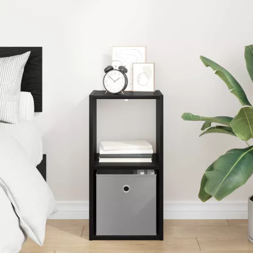  Éjjeli asztal fiókkal Fekete tölgy 30,5 x 27 x 59,5 cm Faanyag