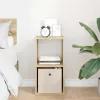  Éjjeli asztal fiókkal Sonoma tölgy 30,5 x 27 x 59,5 cm Faanyag