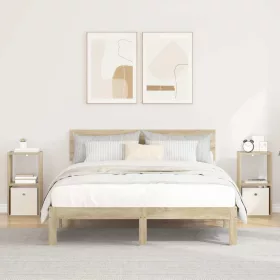    Éjjeli asztal 2 pcs Sonoma tölgy 30,5 x 27 x 59,5 cm Faanyag