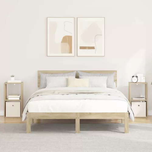  Éjjeli asztal 2 pcs Sonoma tölgy 30,5 x 27 x 59,5 cm Faanyag