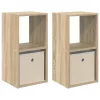 Éjjeli asztal 2 pcs Sonoma tölgy 30,5 x 27 x 59,5 cm Faanyag