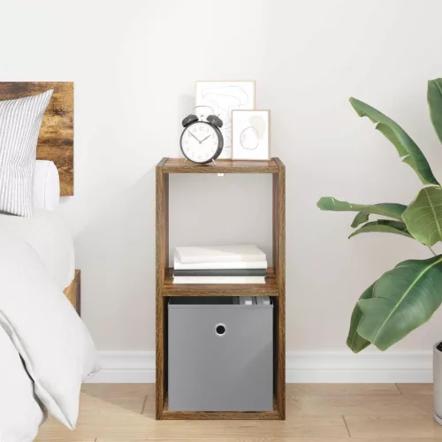  Éjjeli asztal fiókkal Füstölt tölgy 30,5 x 27 x 59,5 cm Faanyag