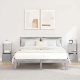    Éjjeli asztal 2 pcs Szürke Sonoma 30,5 x 27 x 59,5 cm Faanyag