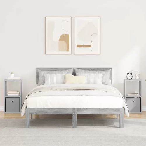  Éjjeli asztal 2 pcs Szürke Sonoma 30,5 x 27 x 59,5 cm Faanyag