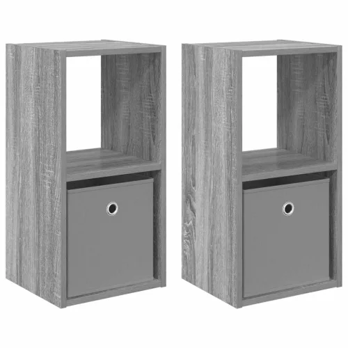  Éjjeli asztal 2 pcs Szürke Sonoma 30,5 x 27 x 59,5 cm Faanyag