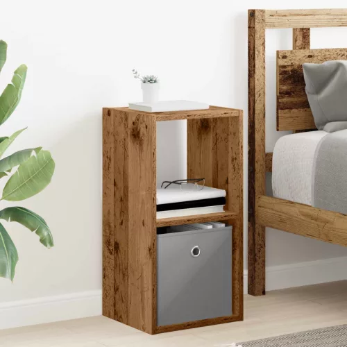  Éjjeli asztal fiókkal 2 pcs Öreg fa 30,5 x 27 x 59,5 cm Faanyag