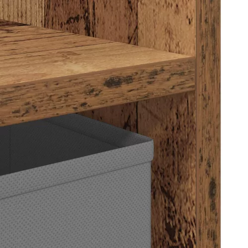  Éjjeli asztal fiókkal 2 pcs Öreg fa 30,5 x 27 x 59,5 cm Faanyag