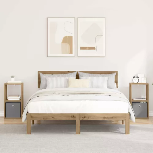  Éjjeli asztal 2 pcs Artisan tölgy 30,5 x 27 x 59,5 cm Faanyag