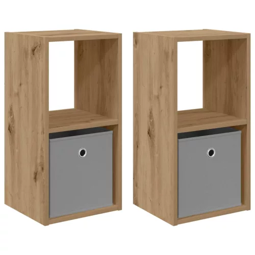  Éjjeli asztal 2 pcs Artisan tölgy 30,5 x 27 x 59,5 cm Faanyag