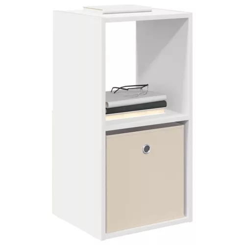  Éjjeli asztal fiókkal 2 pcs Fehér 35 x 32 x 68,5 cm Faanyag