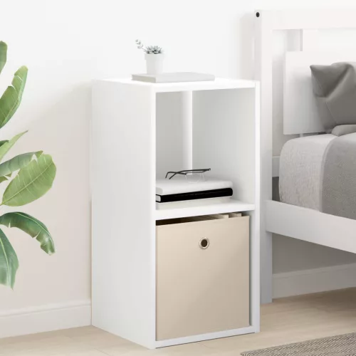  Éjjeli asztal fiókkal 2 pcs Fehér 35 x 32 x 68,5 cm Faanyag