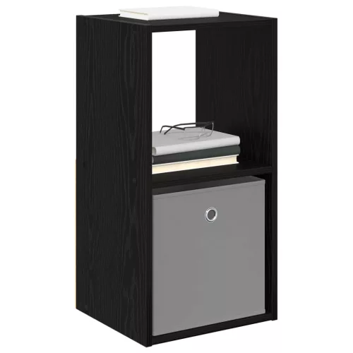  Éjjeli asztal 2 pcs Fekete tölgy 35 x 32 x 68,5 cm Faanyag