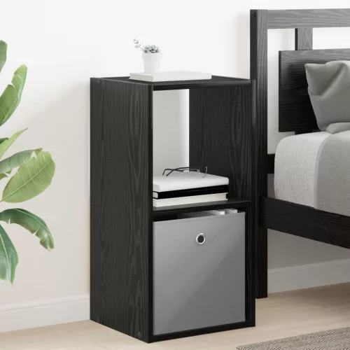  Éjjeli asztal 2 pcs Fekete tölgy 35 x 32 x 68,5 cm Faanyag