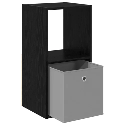  Éjjeli asztal 2 pcs Fekete tölgy 35 x 32 x 68,5 cm Faanyag