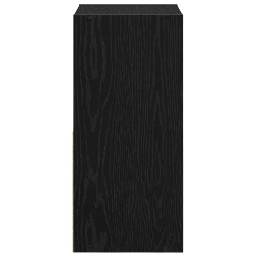  Éjjeli asztal 2 pcs Fekete tölgy 35 x 32 x 68,5 cm Faanyag