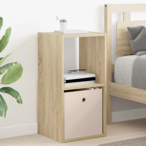  Éjjeli asztal 2 pcs Sonoma tölgy 35 x 32 x 68,5 cm Faanyag