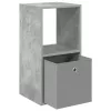  Éjjeli asztal fiókkal Beton Szürke 35 x 32 x 68,5 cm Faanyag