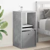  Éjjeli asztal 2 pcs Beton Szürke 35 x 32 x 68,5 cm Faanyag
