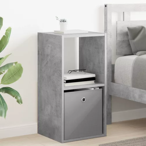  Éjjeli asztal 2 pcs Beton Szürke 35 x 32 x 68,5 cm Faanyag