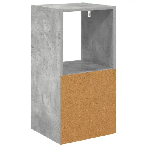  Éjjeli asztal 2 pcs Beton Szürke 35 x 32 x 68,5 cm Faanyag