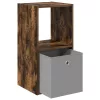  Éjjeli asztal fiókkal Füstölt tölgy 35 x 32 x 68,5 cm Faanyag