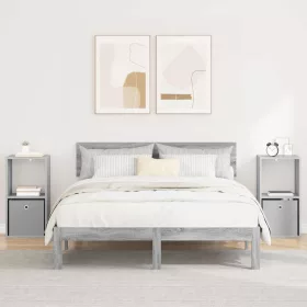    Éjjeli asztal 2 pcs Szürke Sonoma 35 x 32 x 68,5 cm Faanyag