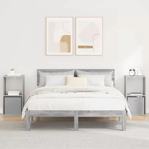  Éjjeli asztal 2 pcs Szürke Sonoma 35 x 32 x 68,5 cm Faanyag