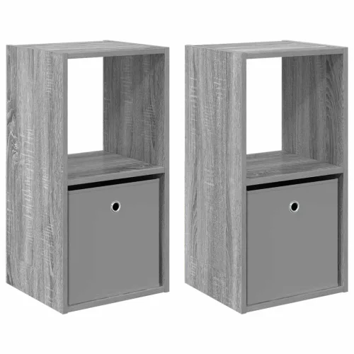  Éjjeli asztal 2 pcs Szürke Sonoma 35 x 32 x 68,5 cm Faanyag