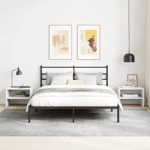  fehér szerelt fa éjjeliszekrény 40 x 30 x 30 cm