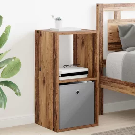  Éjjeli asztal fiókkal Öreg fa 35 x 32 x 68,5 cm Faanyag