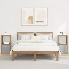    Éjjeli asztal 2 pcs Artisan tölgy 35 x 32 x 68,5 cm Faanyag