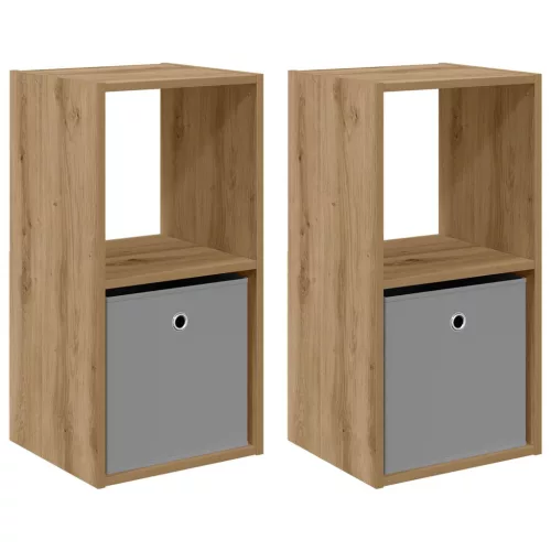  Éjjeli asztal 2 pcs Artisan tölgy 35 x 32 x 68,5 cm Faanyag