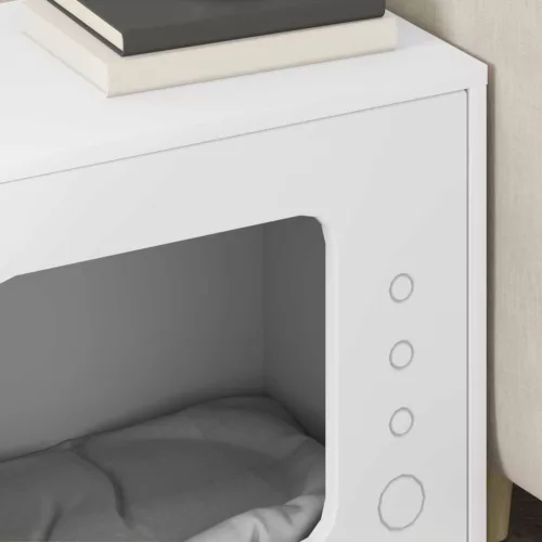  Macska Ház Fehér 51 x 30 x 42 cm Faanyag